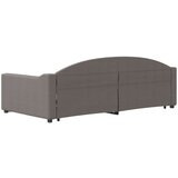  Dnevni krevet na razvlačenje smeđesivi 100 x 200 cm od tkanine | shoptok.hr