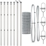vidaXL Euro ograda sa 13 stupova 0.4x25 m Galvanizirani čelik Cijene