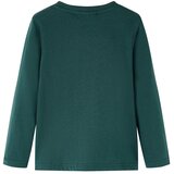  Dječja majica dugih rukava tamnozelena 128 | shoptok.hr