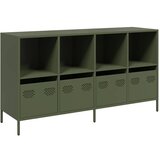 Maison Chic Komoda - Predalnik olivno zelena 135x39x73,5 cm hladno valjano jeklo, (21720476) | Shoptok.si
