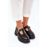 Boto Women's Shoes With Buckle On Platform And Flat Heel Black Venda | shoptok.hr