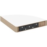  Plutajuća kutna polica bijela 25 x 25 x 3,8 cm MDF | shoptok.hr