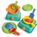 Hape Set modelčkov za malega šefa – igrača za pesek – 11 kosov | Shoptok.si