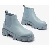 Resti Women's flat heeled boots in blue Alussady | ePonuda.com