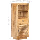  Visoka komoda 45 x 32 x 110 cm od grubog drva manga | shoptok.hr