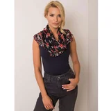 Fashion Hunters Black flower scarf