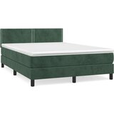  Box spring postelja z vzmetnico temno zelen 140x190 cm žamet, (20899925) | Shoptok.si