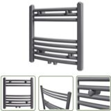The Living Store Kopalniški radiator z ukrivljenimi cevmi 480x480 mm siv - Cevni Radiator, (21745125) | Shoptok.si