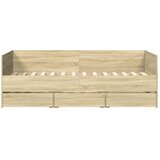  Dnevni krevet s ladicama bez madraca boja hrasta 75x190 cm | shoptok.hr