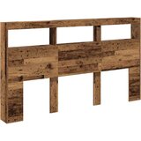 Ormarić za uzglavlje s LED svjetlima staro drvo 180x17x102 cm | Eponuda.com
