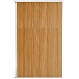  Zidno vrtno spremište smeđe 118 x 100 x 178 cm pocinčani čelik | shoptok.hr