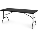  Ugostiteljski stol 180 cm, sklopiv u kofer, crni, ModernHome | shoptok.hr