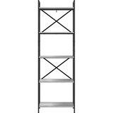 vidaXL Knjižna polica Siva Sonoma 56 x 34 x 171 cm Konstruiran les | Shoptok.si