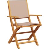  3-dijelni bistro set od tkanine i masivnog drva smeđesivi | shoptok.hr