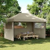 Šator za svadbe - šator za zabave Sivo-smeđa 292 x 440 x 315 cm Oxford tkanina - Sivo-smeđa s dvije bočne zidove Da | shoptok.hr