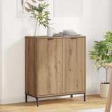 vidaXL Strani šal artisan hrast 69.5 x 33 x 82 cm Konstruiran les Cene