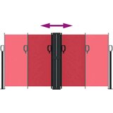  Uvlačiva bočna tenda 120 x 1000 cm crvena | shoptok.hr