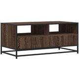 vidaXL Stolić za kavu smeđa boja hrasta 100x50x45 cm od drva i metala | shoptok.hr
