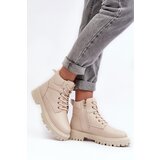 EVENTO PE1 Women's Zipper Fleece-Lined Boots Beige Gremiva | Shoptok.si