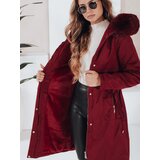 DStreet Damska kurtka zimowa parka FERNAYA bordowa | Shoptok.si