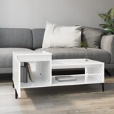  Stolić za kavu sjajni bijeli 100x50x45 cm od konstruiranog drva | Eponuda.ba