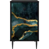  Noćni ormar WIJHE Crni hrast 36 x 33 x 61 cm Konstruirano drvo | shoptok.hr
