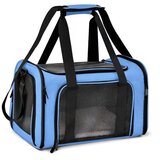 INF Velik 3-v-1 nahrbtnik za hišne ljubljenčke 45x30x30cm, zračen poliester Blue, (5000203015) | Shoptok.si
