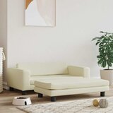  Krevet za pse s produžetkom krem 100 x 50 x 30 cm umjetna koža | shoptok.hr