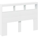 Ormarić za uzglavlje s LED svjetlima bijeli 140 x 17 x 102 cm | Eponuda.ba