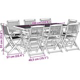  9-dijelni vrtni blagovaonski set 180x90x75 cm bagremovog drva | Eponuda.com