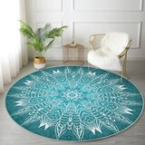 Mila Home Turkizna pralna/primerna za robotski sesalnik okrogla preproga ø 120 cm Comfort – | Shoptok.si