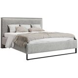 MID.YOU OBLAZINJENA POSTELJA 180 cm x 200 cm , les, tekstil, leseni material bež | Shoptok.si