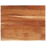 vidaXL Stolna ploča 110x80x3,8 cm pravokutna bagremovo drvo živi rub | shoptok.hr