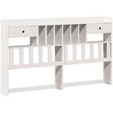 vidaXL Krevet s regalom z knjige bez madraca bijeli 180x200cm borovina | shoptok.hr
