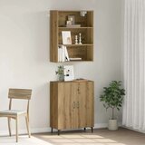 vidaXL Komoda sa zidnim ormarićem Umjetničko izrađeno drvo hrasta | shoptok.hr