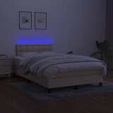  s oprugama i madracem LED krem 120 x 190 cm od tkanine | shoptok.hr