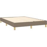  Krevet s oprugama i madracem smeđesivi 140 x 190 cm od tkanine | shoptok.hr