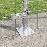  Vanjski Euro Ograda s Betonskom Podlogom 10 x 1,5 m Srebrna | shoptok.hr