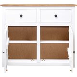  Komoda od borovine bijela 93 x 40 x 80 cm asortiman Panama | Eponuda.com