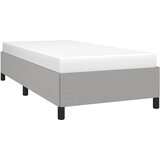  Okvir kreveta bez madraca svjetlosivi 100x200 cm od tkanine | shoptok.hr