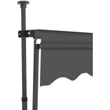 Tenda na ručno uvlačenje s LED svjetlima 350 cm antracit | shoptok.hr