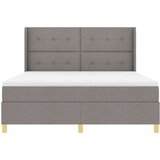 Box Postelja s vzmetnico v taupe barvi, 180x200 cm, Tkanina, (22049998) | Shoptok.si