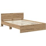  Krevetna konstrukcija Umjetnički hrast 150 x 200 cm | shoptok.hr