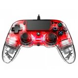 Nacon Compact Light Edition igralna konzola gamepad PlayStation 4 rdeča, transparentna NA360837 | Shoptok.si