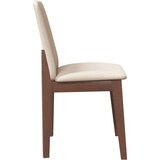 vidaXL Jedilni stoli z blazinami 2 kosa Brown Solid Wood Rubber | Shoptok.si