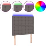  Posteljno vzglavje sivo 100x5x118/128 cm umetno usnje, (20793898) | Shoptok.si