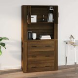  Zidni ormarić boja smeđeg hrasta 80x33x80 cm konstruirano drvo | shoptok.hr