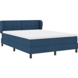 Box Spring Krevet s Madracem Plava 140x200 cm Tkanina | shoptok.hr