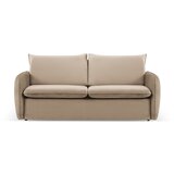 Cosmopolitan Design Bež žametna raztegljiva sedežna garnitura 194 cm Vienna – Cene