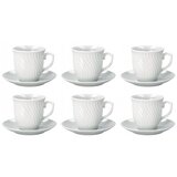 Ad trend Set skodelica za čaj s podstavkom / 6 kos / bela / porcelan, (20928713) Cene